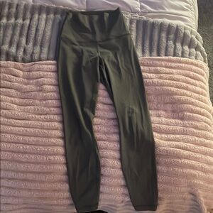 High-Waisted Olive Leggings